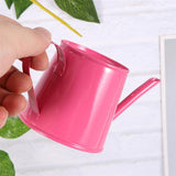 mini arrosoir en metal rose