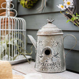 nichoir pour oiseaux métallique