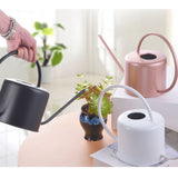 mini arrosoir blanc en métal