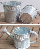 Arrosoir en acier galvanisé