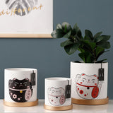 Pot de fleurs japonais