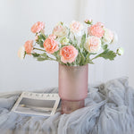 grand vase en verre rose