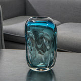 vase bleu verre