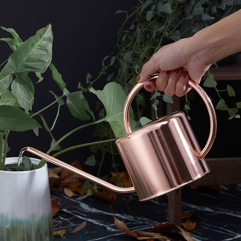 Kupferfarbene Designer-Gießkanne für den Innenbereich